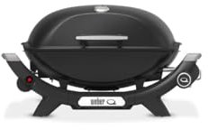 Weber Q2100N Barbecue à gaz, Surface de Cuisson 53 x 39 cm, 1 brûleur, Grille en Fonte émaillée (2 Parties), Couvercle et cuve en Fonte d'aluminium - Noir (1501069)