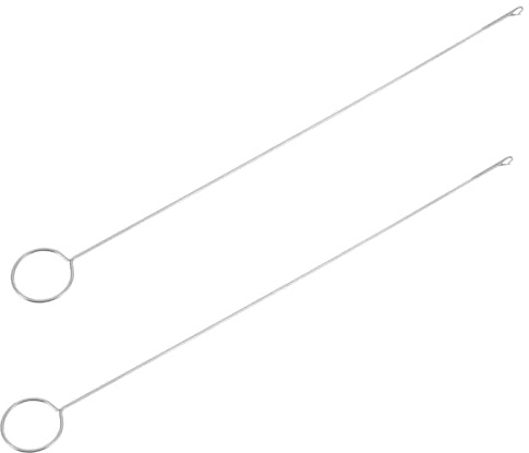 Housoutil 2pcs Stainless Steel Hook Turner Hook for Sewing Loop Crochet Loop Knitting Accessories for DIY Projects and Stitch for Knitting