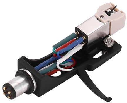 Hepzest Stylet à Cartouche avec Platine Tourne-Disque 4 Broches Contacts pour Phonographe Platine Vinyle Gramophone LP Aiguille en Vinyle