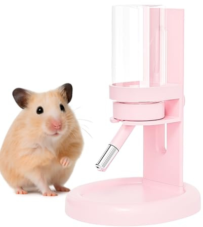 Zubehors Bebedero para Hámster | Accesorio de Alimentación Antigoteo para Animales Pequeños - Bebedero para Hámster con Base - para Jerbiles Ratones Degús Ardillas Chinchillas Erizos