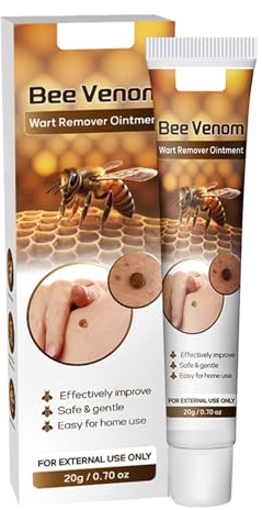 Crema Removedora De Verrugas,Crema Alivio De Verruga Veneno de abeja,Unidades Removedor de Verruga Seguro,Tratamiento Veneno Abeja