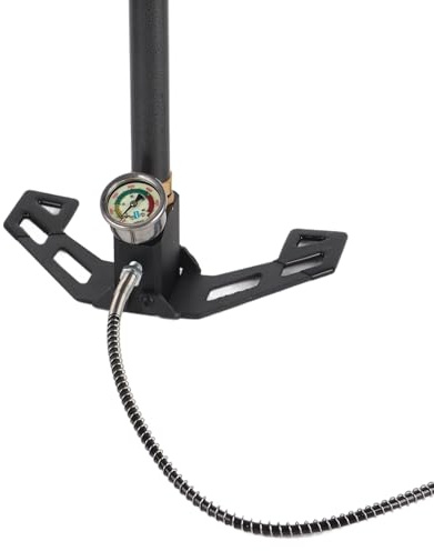 Generic Pompa Manuale Ergonomica in Acciaio Al Tungsteno a 3 Stadi 0-6000psi Senza Olio per Pistole Ad Aria Compressa PCP e Palline Gonfiabili