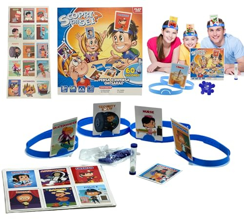 Indovina è Gioco per Bambini Gioco Indovina ? Completamente in Italiano Giochi Tavolo Società Indovina Personaggio Giochi Identikit Scopri Chi Sei Personaggio Misterioso Indovinello Bambini