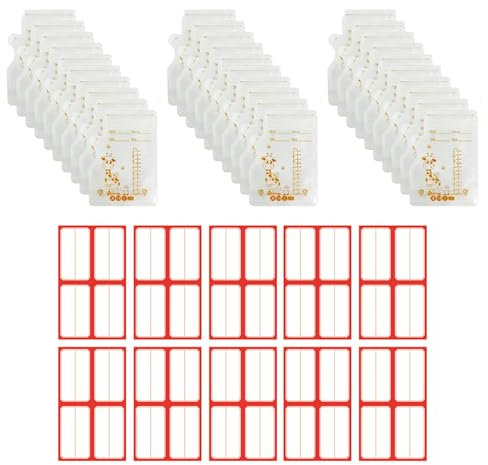 30 Stück Muttermilchbeutel, Breast Milk Storage Bags, Milchbeutel Für Muttermilch, BPA-frei Muttermilchbeutel Zum Einfrieren, Selbststehender, Kann Eingefroren Werden, Platzsparendes, 250ml