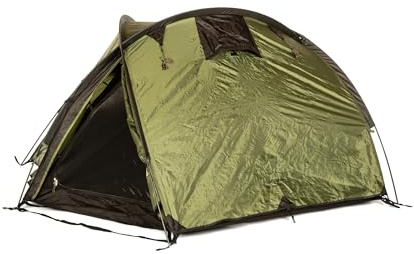 Snugpak The Bunker IX WGTE 3-Person Dome Tent - Waterproof Tent with Fly-First Pitch, Aluminium Poles, Flame Retardant Material - Lightweight Utility Tent with Internal Pockets - With Repair Kit & Bag