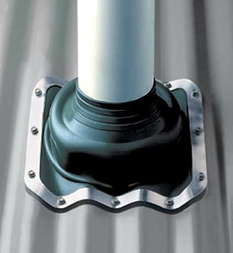 Black Rubber 03B Pipe Flashing for 5mm - 127mm (5) External Pipe diameters (221 x 221mm Base Size)