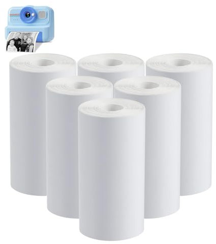 HiMont Kids Instant Print Camera Photo Papers 6 Packs for KC02-6 Meters