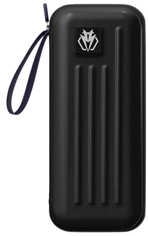 Dart Case,Dart Carrying Case Holds 3 Assembled Dart and Accessories Darts Wallet Darts Carrying Case for Steel Tip or Soft Tip Darts Extra Accessories,Built-in Storage Tubes and Pockets (Black)