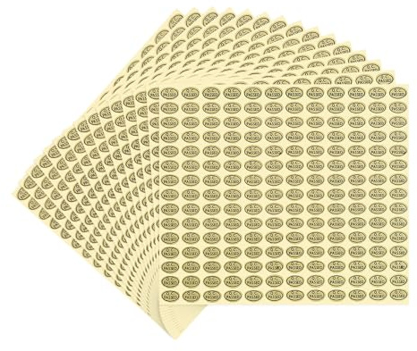 PATIKIL 15 Hojas Pegatinas de QC PASSED, Etiqueta de Almacén Calidad Gestión Calcomanía Impermeable para QC Aprobado Inventario Inspección Aprobación, 2700pcs, Dorado
