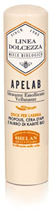 Helan, Apelab Stick, Cacao Labios Secos y Agrietados, Bálsamo Labial con Manteca de Karité BIO Hidratante y Emoliente - Manteca de Cacao con Cera de Abeja para Piel Suave y Sedosa - 4.5 ml