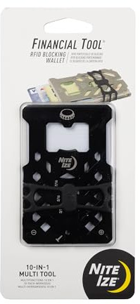 Herramientas financiera RFID de bloqueo Wallet de Multi Herramienta de Compact Wallet de acero inoxidable