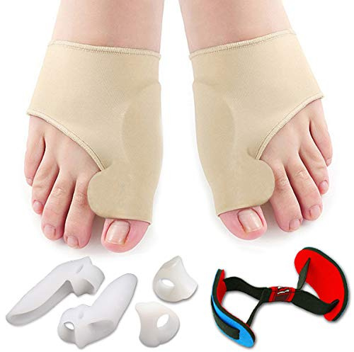 Bunion Corrector for Women and Men Bunion Relief Protector Sleeves Kit - Treat Pain in Hallux Valgus, Big Toe Joint, Hammer Toe, Toe Separators Spacers Straightener Splint
