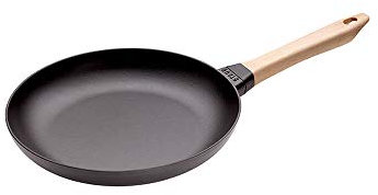 STAUB Frying-Pan with Wooden Handle diam.24 cm Black