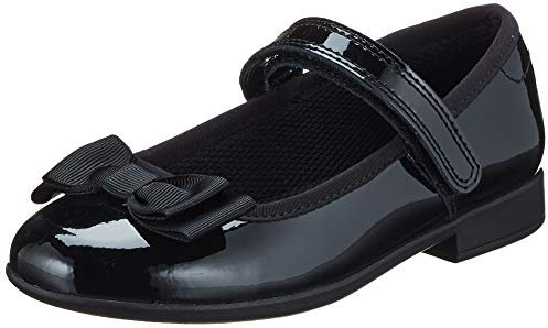 Clarks Mädchen Geschlossene Ballerinas, Schwarz (Black Pat), 32 EU