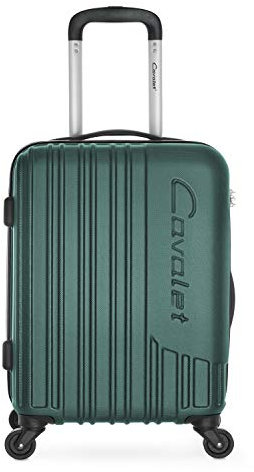 Cavalet Malibu - Leichter Handgepäck Trolley, Kabinengepäck Koffer 54 cm, 35 Liter, ABS, TSA Schloss, Darkgreen