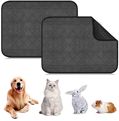 Welpenunterlagen Waschbar, 2 Stück 120 X 60cm Sehr Saugfähig Welpenunterlagen, Puppy Training Pads, Wiederverwendbare Trainingsunterlagen Für Hunde, rutschfeste Hundedecke Für Hunde Katzen Kaninchen