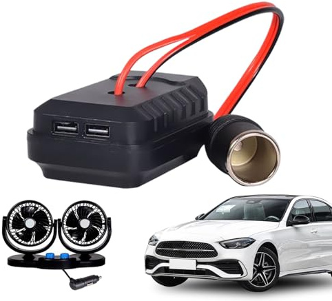 Imtrub Cigarettes Lighters Outlet 18-21V | Battery Lighters Socket Converter - Portable for Road Camping Motorcycle Truck RV Commuting Outdoors Driving