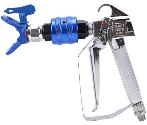 Fafeicy Pistola Pulverizadora sin Aire con Regulador de Dirección de Articulación Giratoria de 360 ​​Grados, Ergonómica, de Aleación de Aluminio, para Reformas del hogar.
