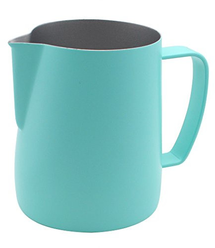 Dianoo Frothing Pitcher Jug Pitcher Jug - Estufa para café, Latte y espuma de leche (350 ml), color azul