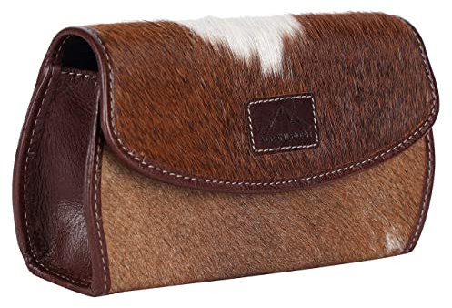 Alpenleder Brillenetui STRIEZI – Echt Leder Brille Etui – Großes magnetisches Sonnenbrillenetui für Damen und Herren *Made in Germany* (18 x 10 x 5 cm, Kuhfell)