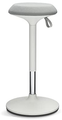 Ergotopia® Dykó ergonomischer Bürohocker - ergonomischer Sitzhocker mit Schwingeffekt - Sitzhöhe höhenverstellbar 56-83 cm - 360° drehbarer Hocker mit dynamischem Standfuß