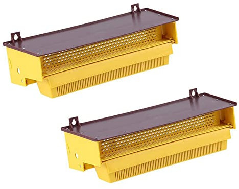 2X Kunststoff Pollenfalle Bienenzucht Werkzeuge Tray Eingang Pollensammler Imker Imkerbedarf Werkzeuge