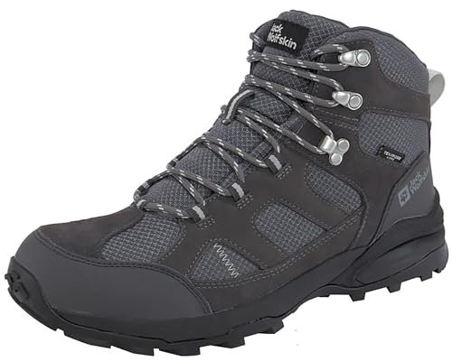 Jack Wolfskin Herren Trail Hiker Texapore MID M Wanderschuh, Black, 45 EU
