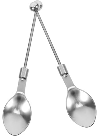 iplusmile 2piezas Cucharas Para Azúcar Cucharillas De Té Acero Inoxidable Mango Vajilla