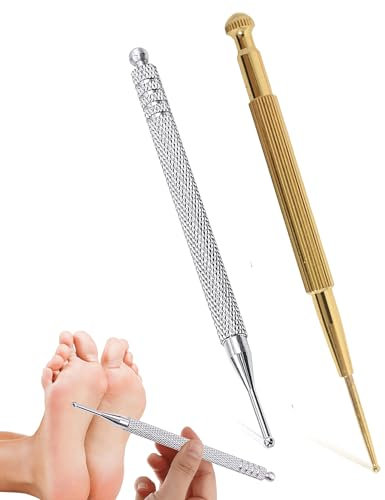 2PCS Acupuncture Pen Stainless Steel Retractable Acupressure Pen Double Headed Body Probe Pen Facial Reflexology Tools Acupressure Pen Promote Blood Circulation for Facial Massager