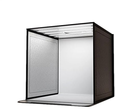 Caja de fotos de Studio - Fotografía de caja de luz 44x44cm | Tienda de imagen plegable con luz LED neglable, accesorios de sesión de fotos para joyas, accesorios, maquillaje, modelos hechos a mano