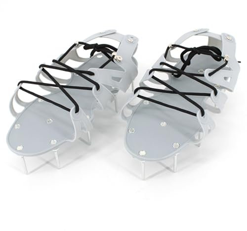 Zymoplas Scarpe con chiodi in stile circondato, robuste in PP, presa forte, facile penetrazione nel terreno, non facili da rompere, scarpe con chiodi autolivellanti