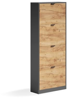 Vicco Shoe tipper Gizmo, Goldkraft oak/Anthracite, 59 x 146.6 cm
