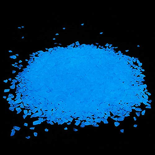 Herefun Pierre Lumineuse, 300g Galet Lumineux Cailloux, Pierre Lumineuse Exterieur Décoratives pour Aquariums, Jardin, Les Allées, Les Routes (Bleu)