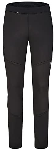 Ziener Nataniel Pantalones Softshell, para esquí de Fondo, Resistentes al Viento, elásticos, sin PFC, Negro, 52 para Hombre