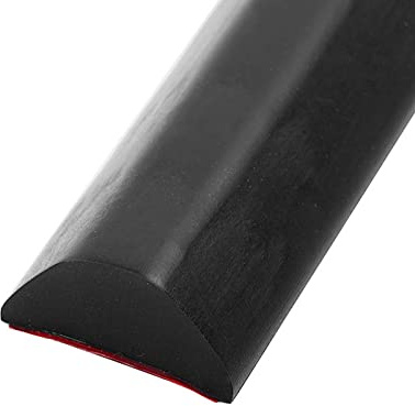 Umbral de ducha, barrera de agua, umbral de ducha, presa de agua, junta de ducha autoadhesiva, para la separación seca y húmeda (negro, 100 cm)