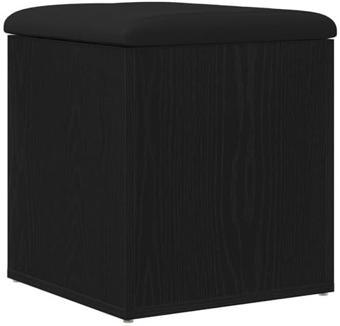 vidaXL Aufbewahrungsbank Schwarze Eiche 42x42x45 cm Massivholz
