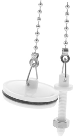 Parliky Tapón de Baño con Cadena de Acero Inoxidable Tapón de Drenaje Reutilizable para Lavabo y Bañera para Desagüe Fácil de Limpiar y Usar el Hogar