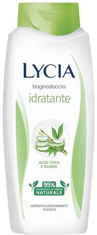 Lycia - Bagnoschiuma Idratante, Con Estratto Naturale di Aloe e Bambù, Profumo Fiorito,750 ml