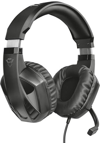 Trust Gaming Headset GXT 412 Celaz with Microphone, Fold-Away Mic, 1 m Braided Cable, Comfortable Over-Ear Pads, 50mm Speaker Units, Xbox One, Xbox Series X, PS4, PS5, Nintendo Switch - Black