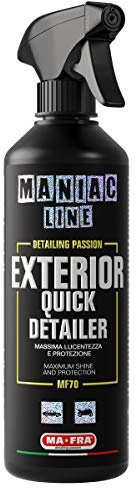 Ma-Fra, Maniac Car Detaling Line, Exterior Quick Detailer, Pulitore a Secco 3in1, Pulisce, Lucida e Protegge le Superfici Esterne Auto, Massima Lucentezza e Protezione in poche Passate, Formato 500ml