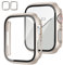 JZK Pack Hülle mit Displayschutzfolie aus gehärtetem Glas für Apple Watch Serie 8, Serie 7, 41 mm, JZK Slim Guard Bumper, vollständige Abdeckung, Hart-PC-Schutzhülle, dünne Hülle für iWatch 41 mm, Zub
