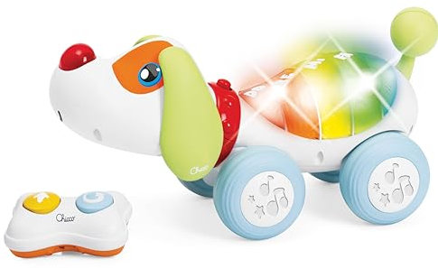 Chicco DogremiRadio Control Parlante, Juguete Teledirigido de Perro, Enseña Música y Sonidos, Mascota Radiocontrol para Niños de 18 Meses hasta 4 años