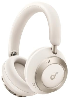 soundcore by Anker Space One Pro Kabellose Kopfhörer, Adaptives aktives Noise Cancelling, 6 Mikros, Faltbar bequem, 60h Akku, Verlustfrei, Schnellladen, Hi-Res Wireless Audio LDAC