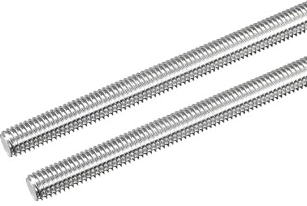 QUARKZMAN 2 Pcs Tige Filetée M8 x 250mm 1.25mm Pas de Filetage en Acier Inoxydable 304 Tiges Filetées Entièrement à Droite, Goujons de Barre pour Réparation, Bricolage