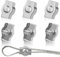 Tunejoy Morsetti per Fune Metalliche M8 Morsetto per Funi in Acciaio Inox 304 per Funi Metalliche da 8mm Giardino Cavi Patio e Vele da Sole 6 Pezzi