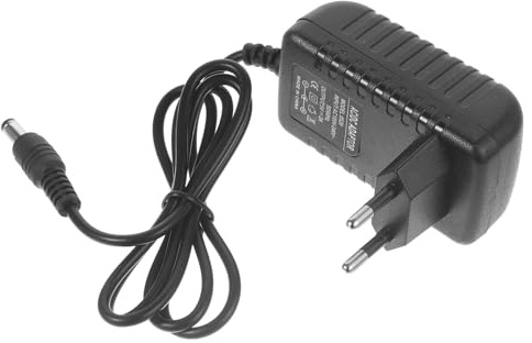 Artibetter Adaptador de Corriente EU con Enchufe Cargador de Viaje Negro Compatible con Dispositivos DC Entrada AC