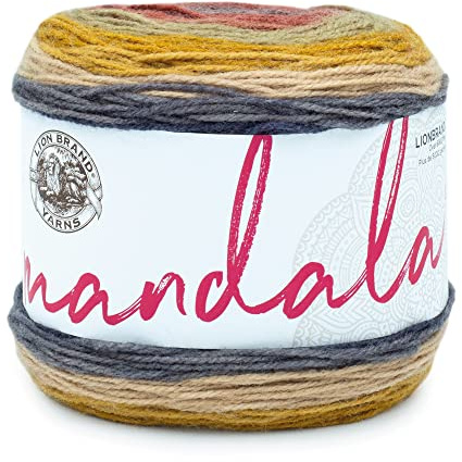 Lion Brand Yarn Company Mandala Yarn, Acrylic, Centaur, 13.97 x 13.97 x 10.16 cm