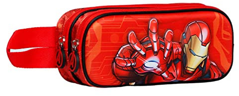 Iron Man Stark-3D Doppelfedermäppchen, Mehrfarbig
