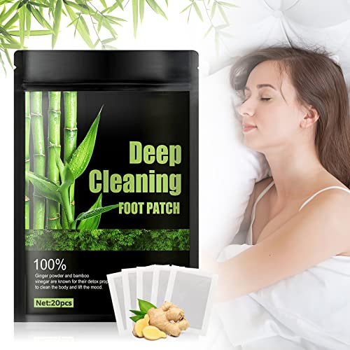 Memonotry Entgiftungspflaster Füße, Fußpflaster Entgiftung Original für Tiefschlaf und Stressabbau, 100% Natürliche Deep Cleansing Foot Pads für Entfernen von Körpergiften und Füße warm (20 Pflaster)