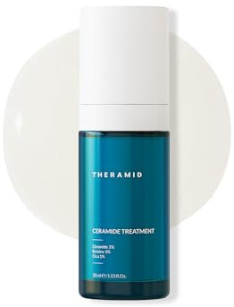 Theramid Ceramide Treatment 3% 30 ml – Céramides purs et ectoïne, répare la barrière cutanée, hydrate en profondeur et protège les peaux sèches et sensibles